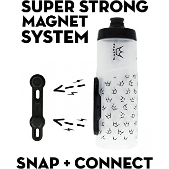 Поставка и бутилка Peaty's x Fidlock Lockin Bottle Topo Smoked 600ml - прозрачна - Fidlock Lockin Bottle - на супер цена 79.00лв