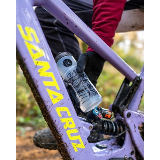 Поставка и бутилка Peaty's x Fidlock Lockin Bottle Topo Smoked 600ml - прозрачна - Fidlock Lockin Bottle - на супер цена 79.00лв