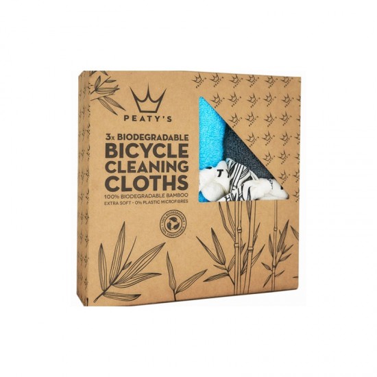 Кърпи Peaty's Bamboo Bicycle Cleaning Cloths x3 - Bamboo Bicycle Cleaning Cloths x3 - на супер цена 18.00€