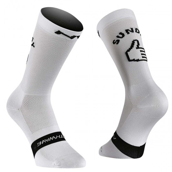 Чорапи NORTHWAVE SUNDAY MONDAY SOCK white - 300023 - на супер цена 29.00лв