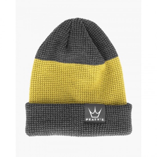 Шапка Peaty's AW23 PubWear Merino Beanie - Grey / Sour Lime - Merino Beanie - Grey / Sour Lime - на супер цена 79.00лв (40.39€)