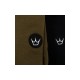 Суичър Peaty's PubWear с бродирана качулка Crown/Khaki - Hoodie-Crown/Khaki - на супер цена 169.00лв