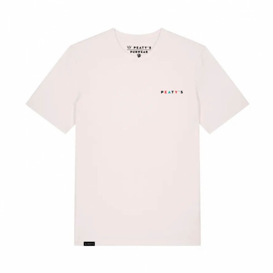 Тениска Peaty's AW25 PubWear Tee - Stacked / Vintage White - Stacked / Vintage White - на супер цена 65.00лв (33.23€)