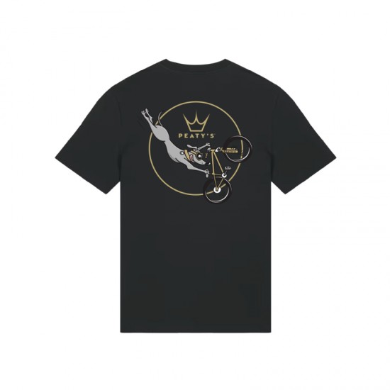 Тениска Peaty's AW25 PubWear Tee - Superdog / Black - Superdog / Black - на супер цена 65.00лв (33.23€)