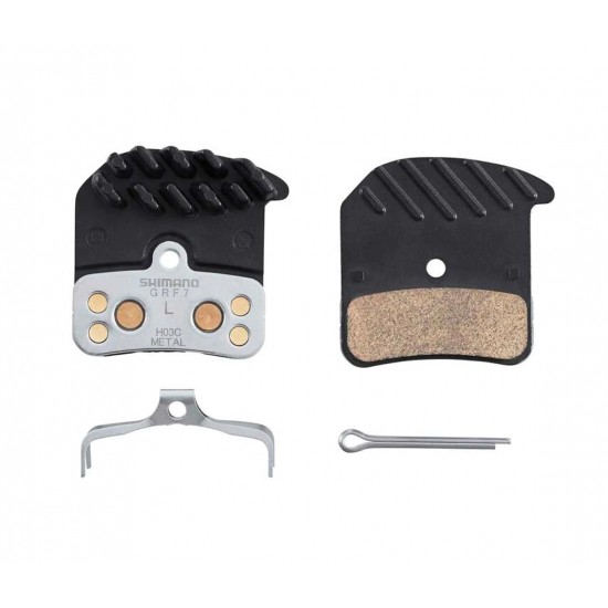 Накладки Shimano BP-H03C - Saint, Zee, Deore, SLX, XT - с охлаждане, метални - 92029 - на супер цена 59.00лв
