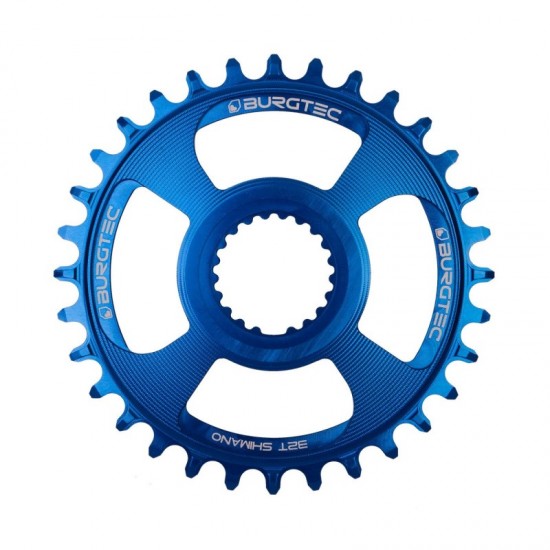 Плоча Burgtec Shimano Direct Mount - Blue - BurgtecShimanoMountBlue - на супер цена 119.00лв