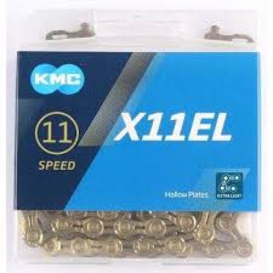 Верига KMC X11EL Gold - 11 ск 118 звена - 24015 - на супер цена 129.00лв (65.96€)